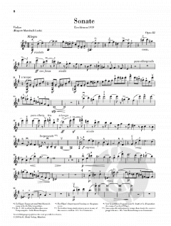 Sonate op. 82 von Edward Elgar für Violine und Klavier mit bezeichneter und unbezeichneter Streicherstimme im Alle Noten Shop kaufen
