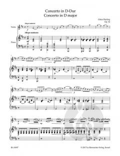 Concerto D-Dur op. 36 von Oskar Rieding 
