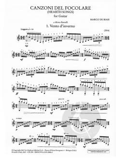 Canzoni del focolare - Hearth Songs von Marco de Biasi 