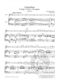 Concertino D-Dur op. 12 von Ferdinand Küchler 