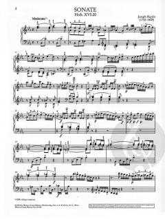 Klaviersonate c-Moll Hob XVI:20 von Joseph Haydn im Alle Noten Shop kaufen