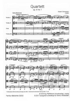 Streichquartette op. 41 von Robert Schumann im Alle Noten Shop kaufen - PB32032