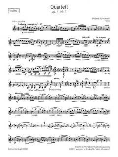 Streichquartette op. 41 von Robert Schumann im Alle Noten Shop kaufen (Stimmensatz)