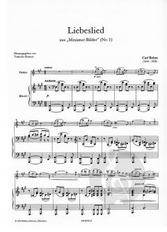 Liebeslied von Carl Bohm für Violine und Klavier im Alle Noten Shop kaufen