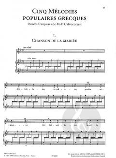 46 Melodies - 46 songs von Maurice Ravel 