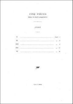 5 Pieces Dans Le Style Populaire op. 102 von Robert Schumann 