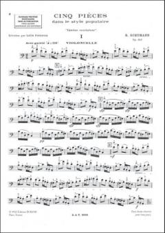 5 Pieces Dans Le Style Populaire op. 102 von Robert Schumann 