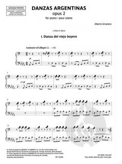 Danzas argentinas von Alberto E. Ginastera 