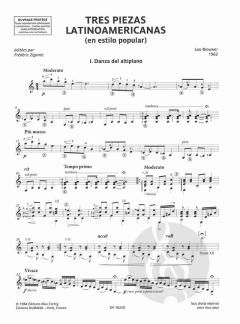Tres Piezas Latinoamericanas von Leo Brouwer 
