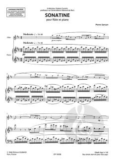 Sonatine von Pierre Sancan für Flöte und Klavier im Alle Noten Shop kaufen