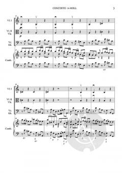 Concerto a-Moll von Antonio Vivaldi für Cembalo und Orchester nach dem Violinkonzert op. 3 Nr. 6 im Alle Noten Shop kaufen (Partitur)