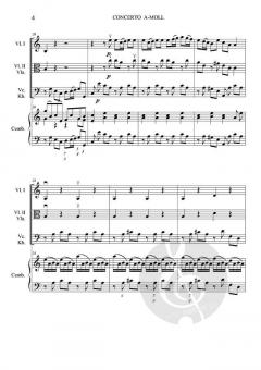 Concerto a-Moll von Antonio Vivaldi für Cembalo und Orchester nach dem Violinkonzert op. 3 Nr. 6 im Alle Noten Shop kaufen (Partitur)