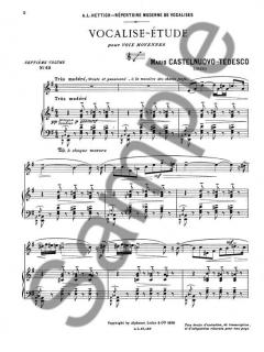 Vocalise-Etude von Mario Castelnuovo-Tedesco 