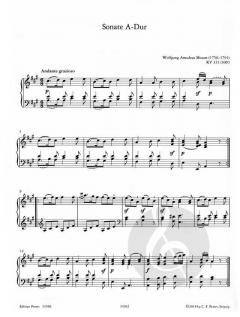 Sonate A-Dur KV 331 (300i) von Wolfgang Amadeus Mozart für Klavier im Alle Noten Shop kaufen