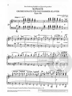 Klaviersonate B-Dur op. 106 von Ludwig van Beethoven im Alle Noten Shop kaufen