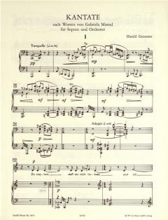 Mistral-Kantate von Harald Genzmer 