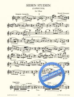 7 Studien (Capriccios) für Oboe von Harald Genzmer im Alle Noten Shop kaufen