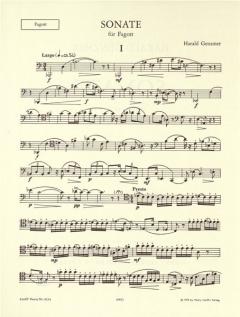 Sonate für Fagott (Harald Genzmer) 
