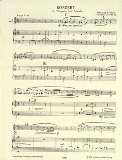 Konzert für Trompete und Streicher von Wolfgang Hofmann im Alle Noten Shop kaufen