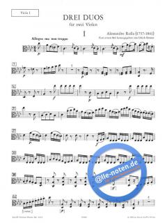 3 Duos von Allessandro Rolla für 2 Violen im Alle Noten Shop kaufen