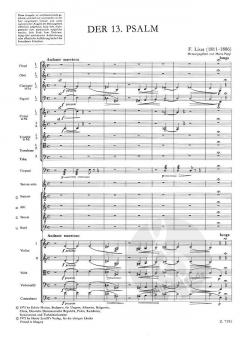 Der 13. Psalm von Franz Liszt 