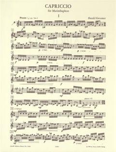 Capriccio von Harald Genzmer für Marimbaphon im Alle Noten Shop kaufen