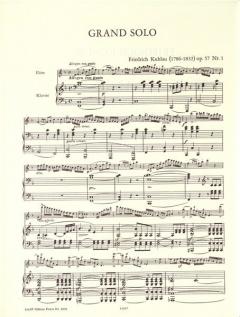 3 Grands Solos op. 57 von Friedrich Kuhlau für Flöte, Klavier ad lib. im Alle Noten Shop kaufen
