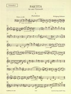 Partita für 2 Celli von Wolfgang Hofmann im Alle Noten Shop kaufen
