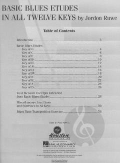 Basic Blues Etudes in All Twelve Keys von Jordan Ruwe 