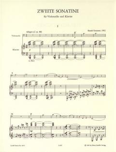 Sonatine Nr. 2 von Harald Genzmer für Cello und Klavier im Alle Noten Shop kaufen