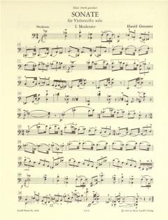 Sonate für Violoncello von Harald Genzmer im Alle Noten Shop kaufen