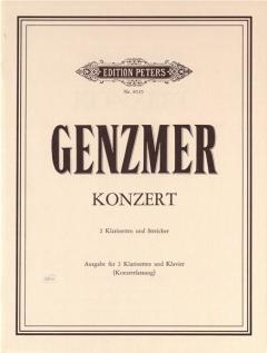 Konzert für 2 Klarinetten und Klavier von Harald Genzmer 