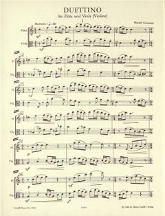 Duettino von Harald Genzmer 