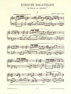 Elmauer Bagatellen von Friedrich Zipp für Klavier im Alle Noten Shop kaufen