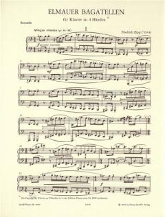 Elmauer Bagatellen von Friedrich Zipp für Klavier vierhändig im Alle Noten Shop kaufen