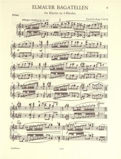 Elmauer Bagatellen von Friedrich Zipp für Klavier vierhändig im Alle Noten Shop kaufen