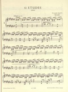 Ausgewählte Klavierwerke Band 1 von Alexander Skrjabin im Alle Noten Shop kaufen