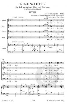 Messe Nr. 1 D-Dur Hofkapellmeister (Antonio Salieri) 