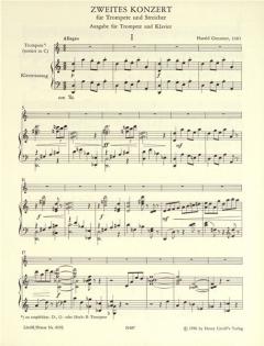Konzert Nr. 2 für Trompete u. Streicher von Harald Genzmer im Alle Noten Shop kaufen