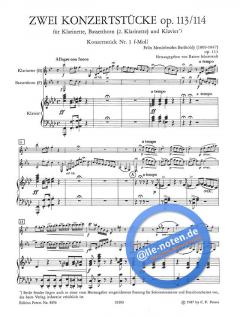 2 Konzertstücke op. 113 und op. 114 von Felix Mendelssohn Bartholdy 