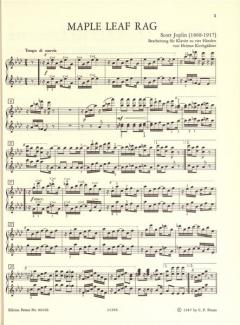 14 ausgewählte Ragtimes Band 2 von Scott Joplin 