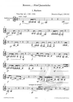 Rrrrrrr...: 5 Jazz-Stücke (Mauricio Kagel) 