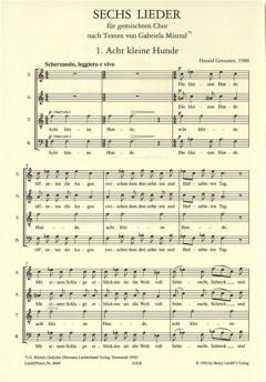 6 Lieder (Harald Genzmer) 