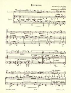 Intermezzo EG 115 von Edvard Grieg für Violoncello und Klavier im Alle Noten Shop kaufen
