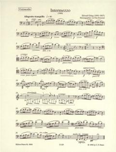 Intermezzo EG 115 von Edvard Grieg für Violoncello und Klavier im Alle Noten Shop kaufen