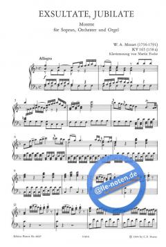 Exultate jubilate von Wolfgang Amadeus Mozart 