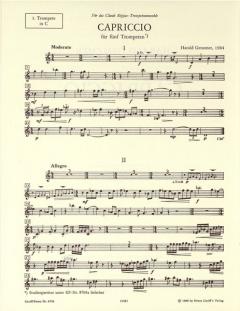 Capriccio für 5 Trompeten von Harald Genzmer im Alle Noten Shop kaufen (Stimmensatz)