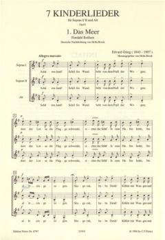 7 Kinderlieder op. 61 (Edvard Grieg) 