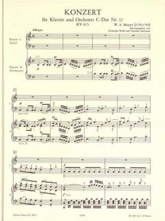 Konzert C-Dur KV 415 (387b) von Wolfgang Amadeus Mozart 