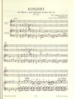 Konzert Es-Dur KV 482 von Wolfgang Amadeus Mozart 